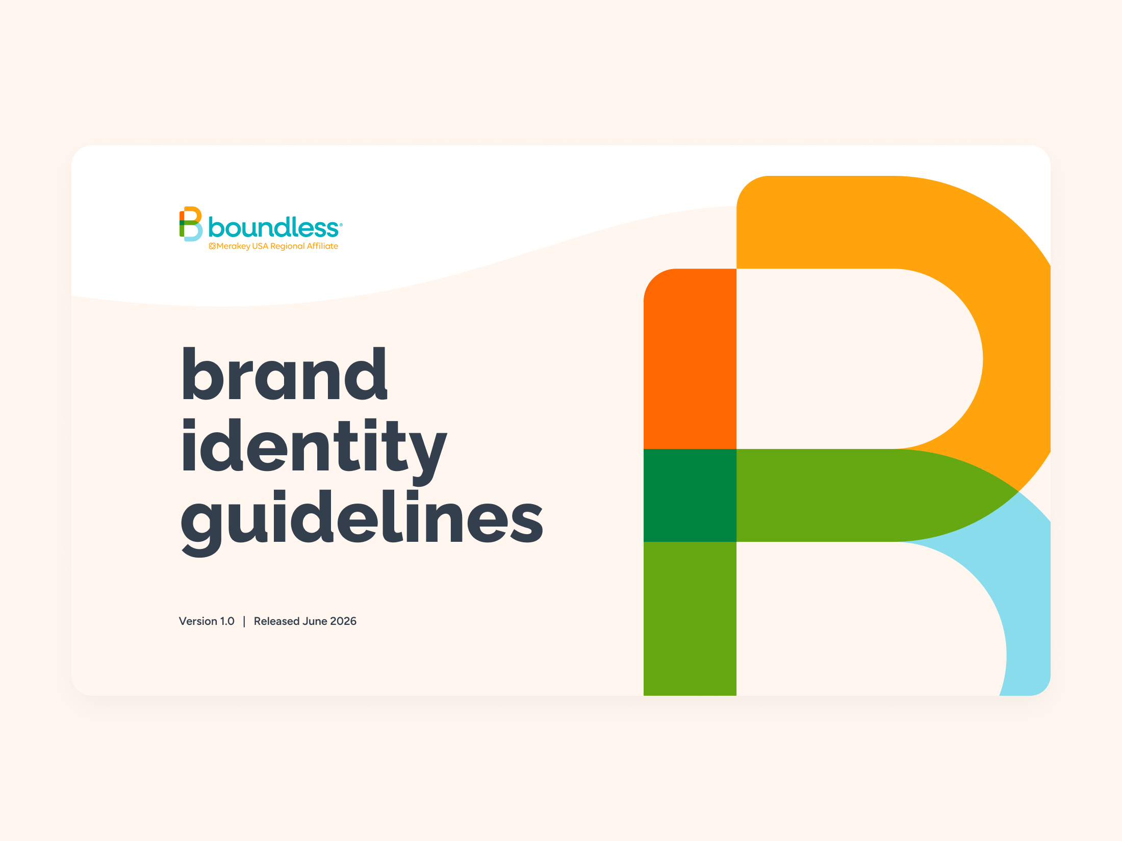 Cover of Boundless Brand Identity Guidelines