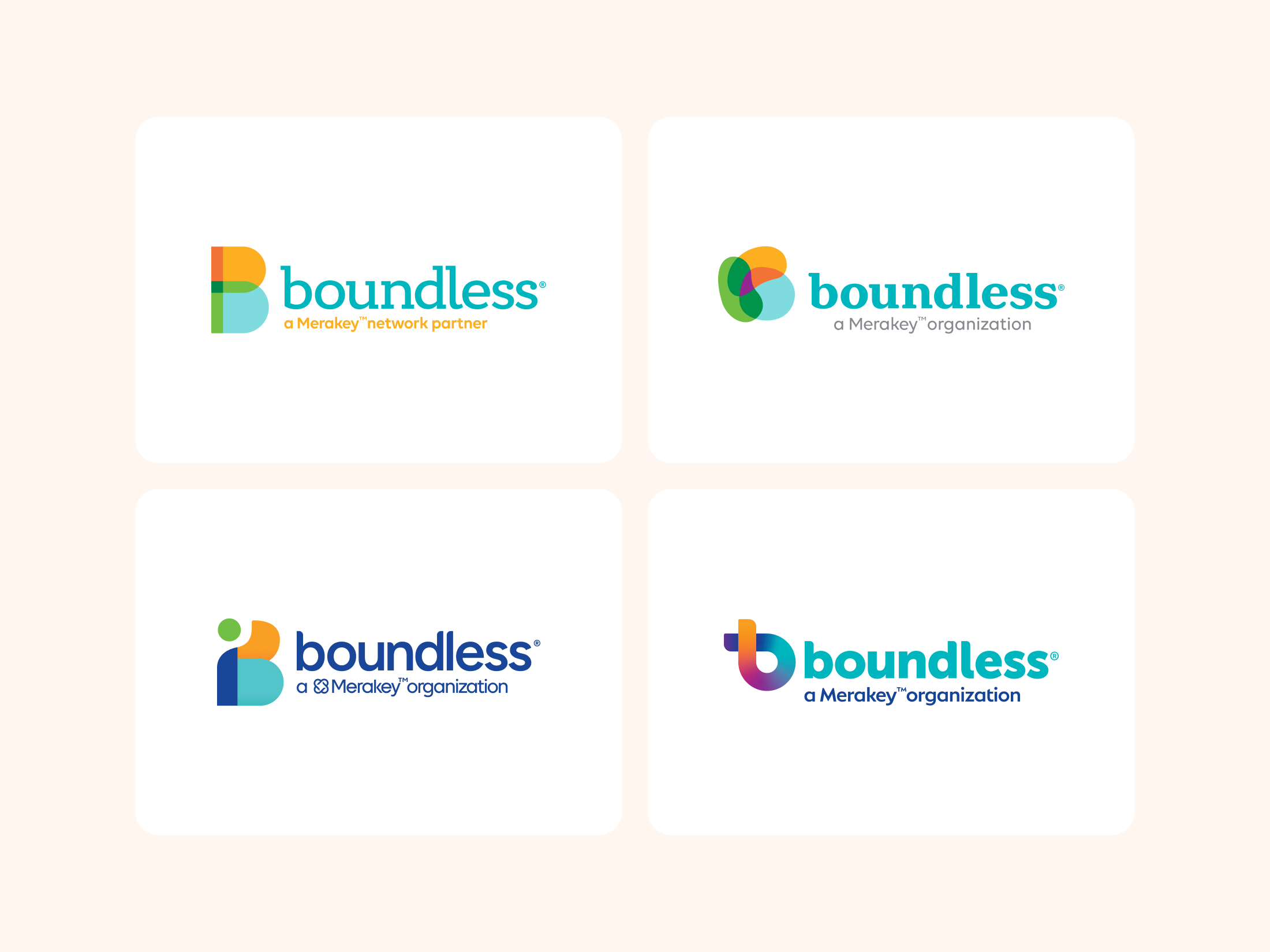 4 Boundless logo concepts