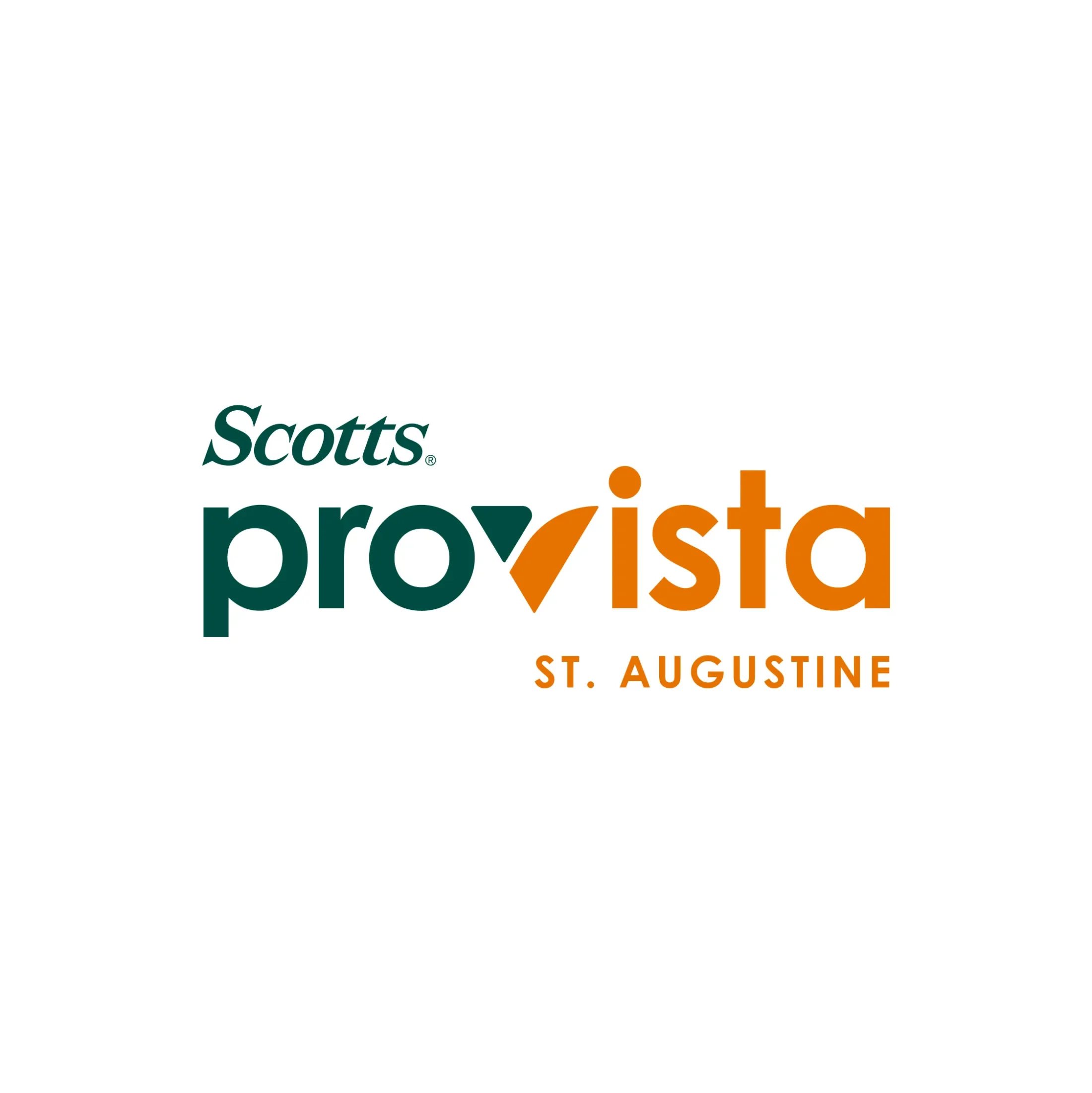 An example of Scotts Provista logo on white 