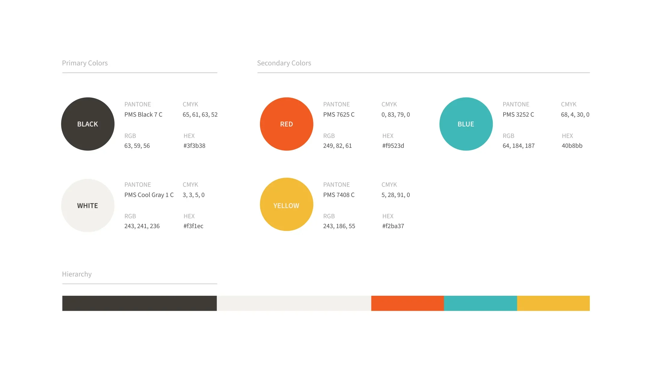 color guidelines for the branding of the idea foundry