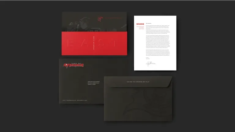 East club cover mailer and letter insert