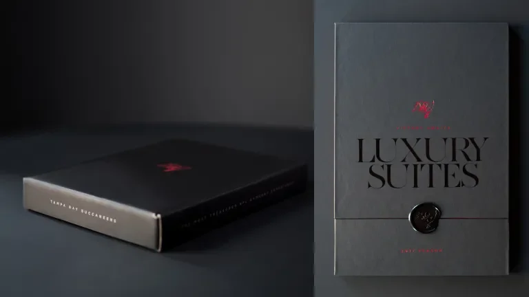 luxury suites mailer box and exterior design