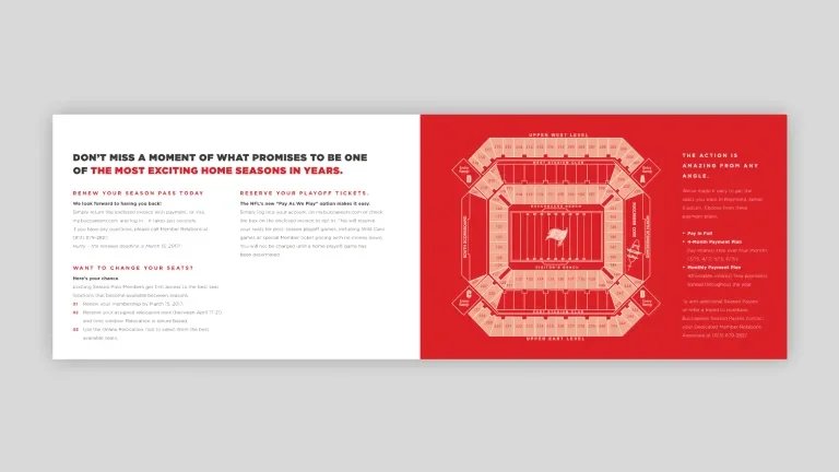 Season pass brochure spread, renew your pass today