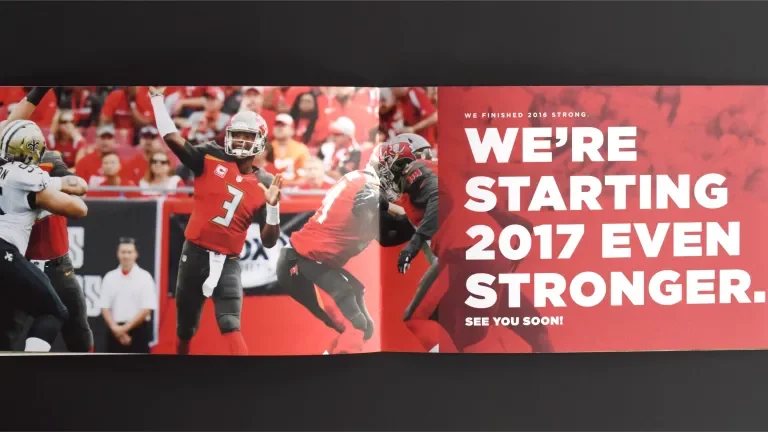 Season pass brochure spread, final pages