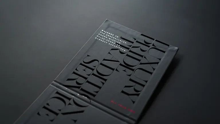 Luxury Suites sleeve with high end foil printing