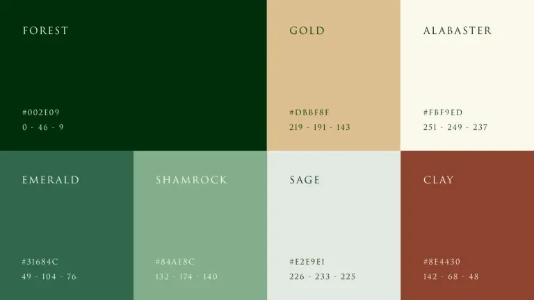 Brand color palette