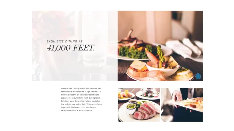 NJ Dining at 40,000 feet