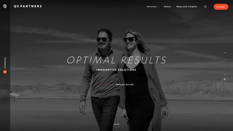 QS Partners website homepage