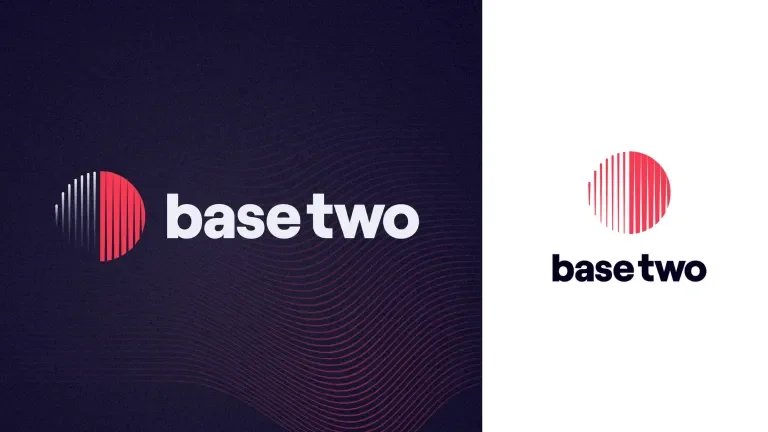 basetwo logo on dark and light
