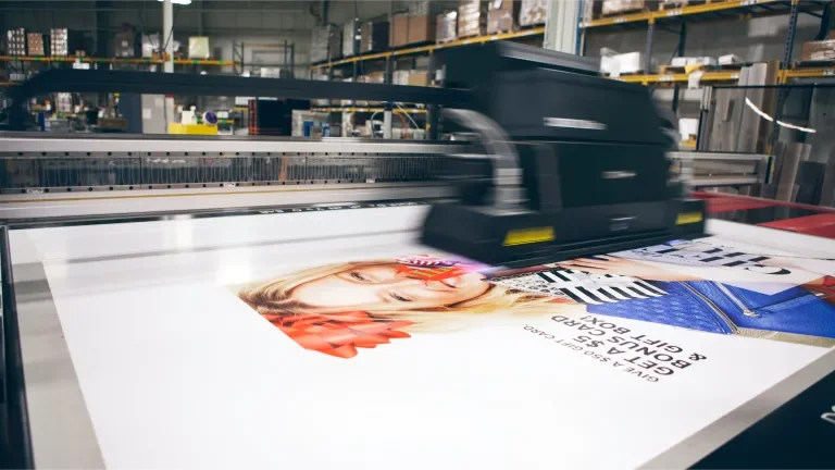 Action shot of one of Baesman's printers 