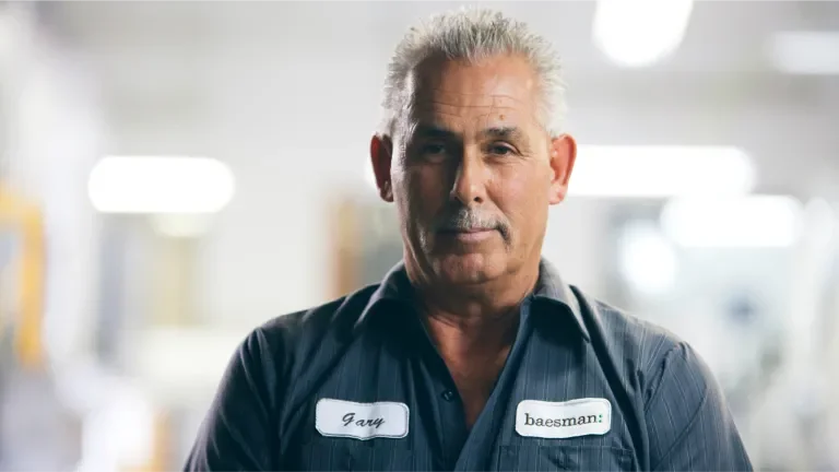 Portrait of one of the workers at Baesman 