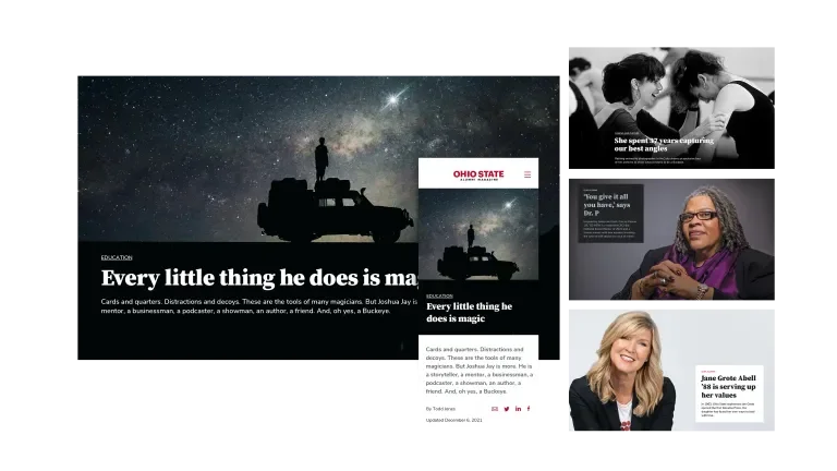 images showing the flexibility of type placement with imagery