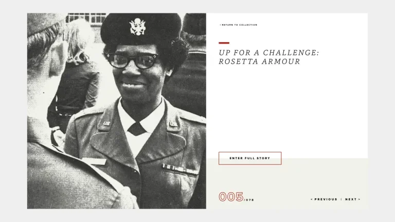 Image showing the intro design layout for an OSU Carmen Collection story