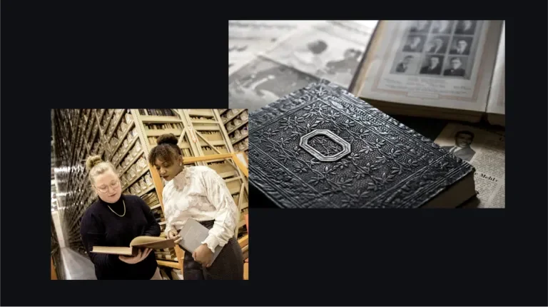 Image showing a double image grid for the OSU Carmen Collection website 