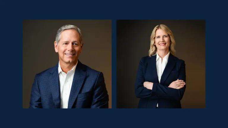 Two separate headshots of Gridiron Air leadership members.