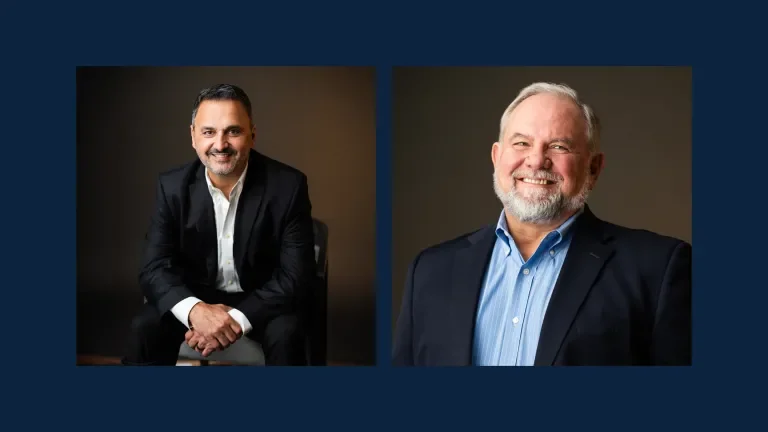 Two separate headshots of Gridiron Air leadership members.