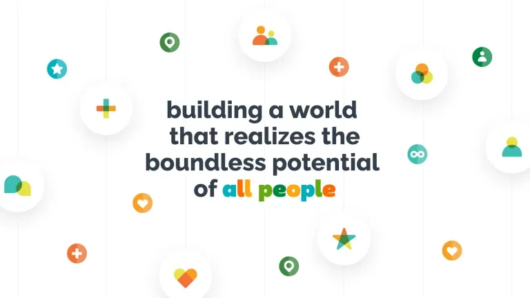 Boundless typography and icons