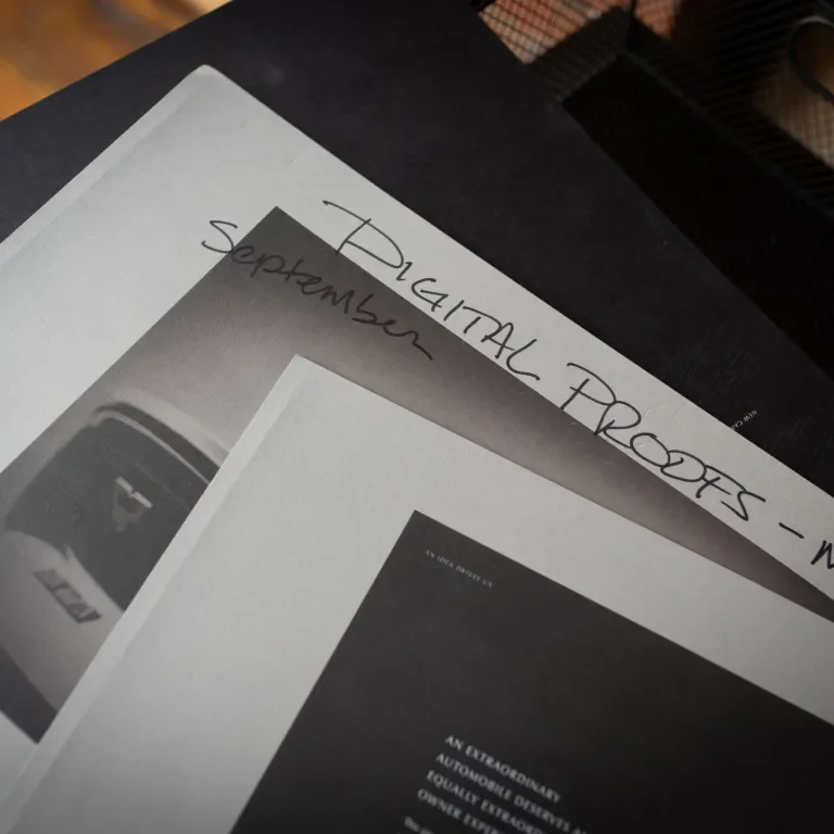 digital proofs printed on paper