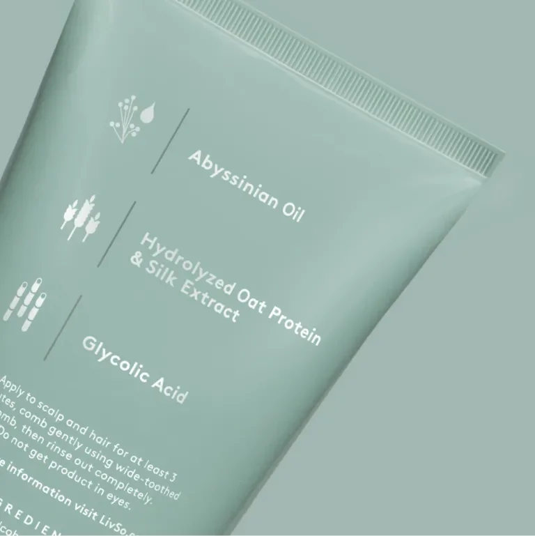 Closeup of squeeze bottle label showing ingredients