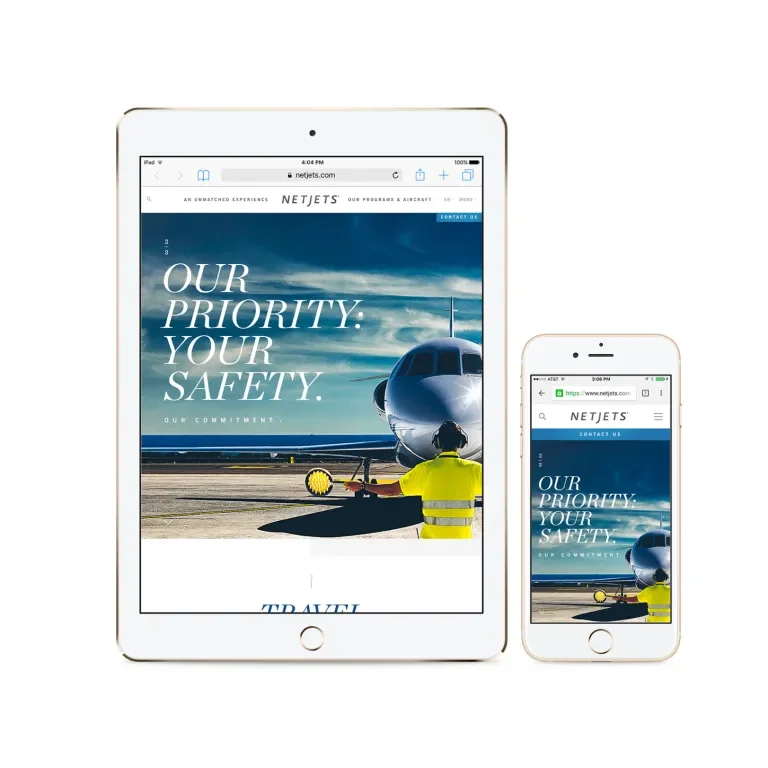 NJ tablet and mobile devices of homepage