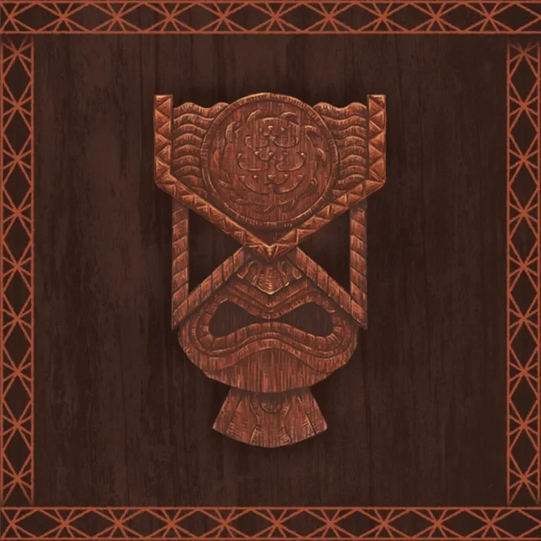 Example of a design for the AR tiki masks