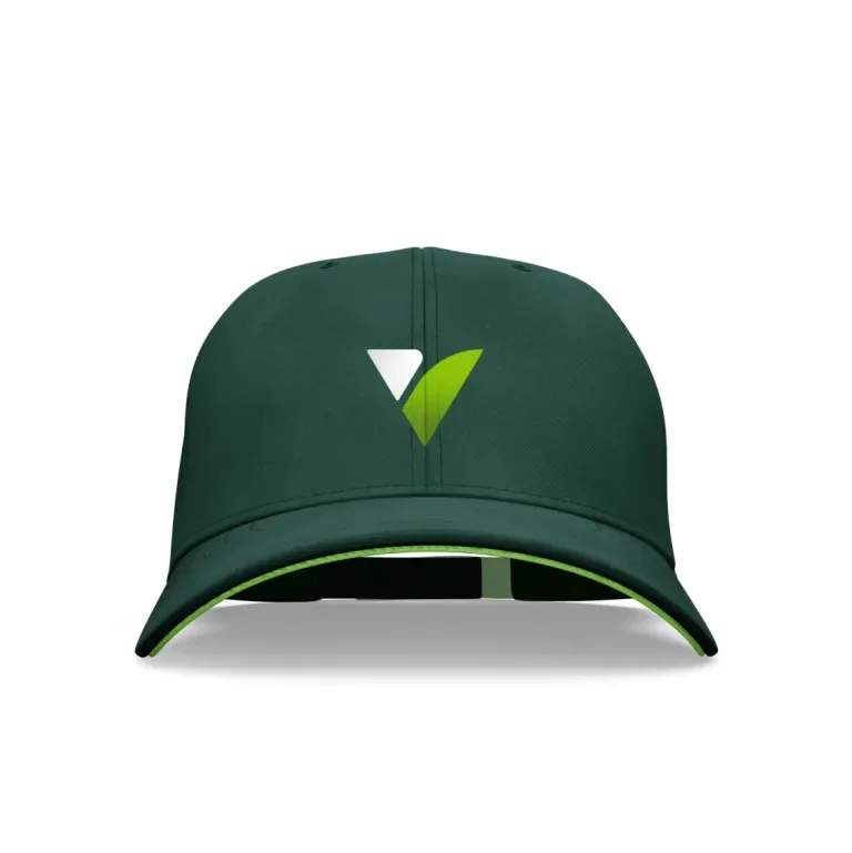 An example of Scotts Provista St. Augustine branded hat with the logo mark 