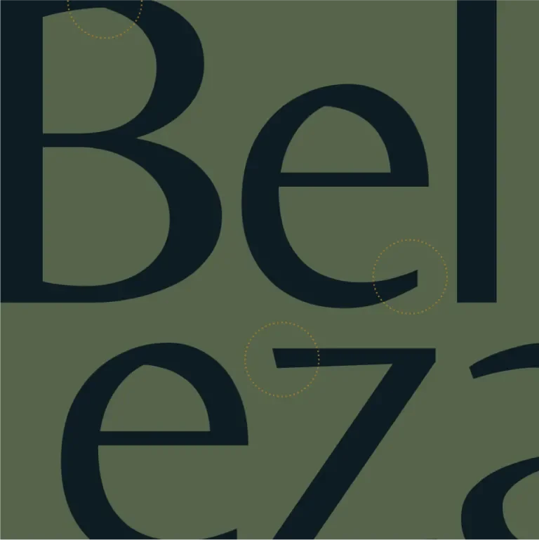 Sample of belleza, a West Elk Aviation brand font