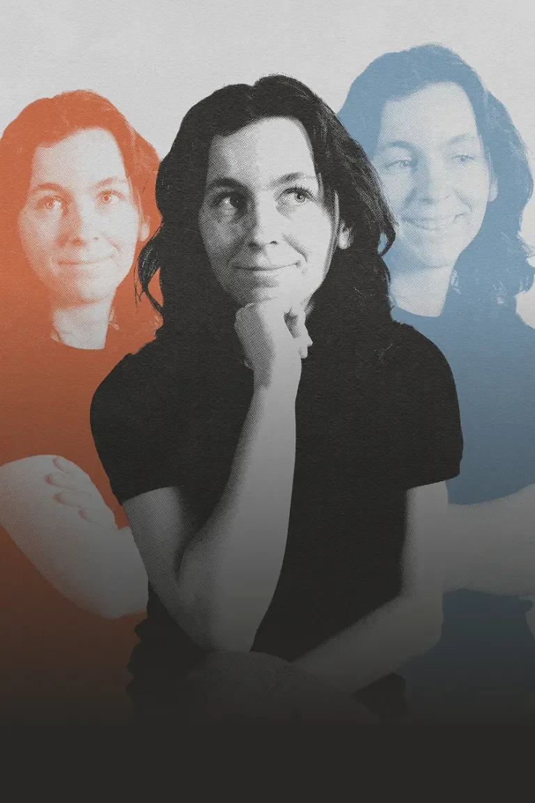 Second headshot of Anne with split effect 