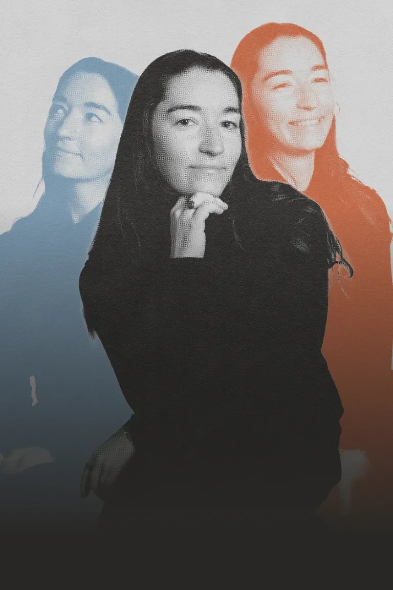 Second headshot of Halie with split effect 