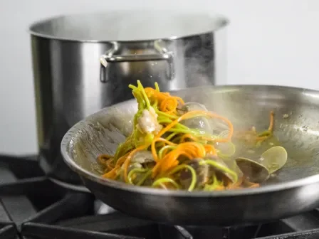 Stir fry on a stovetop
