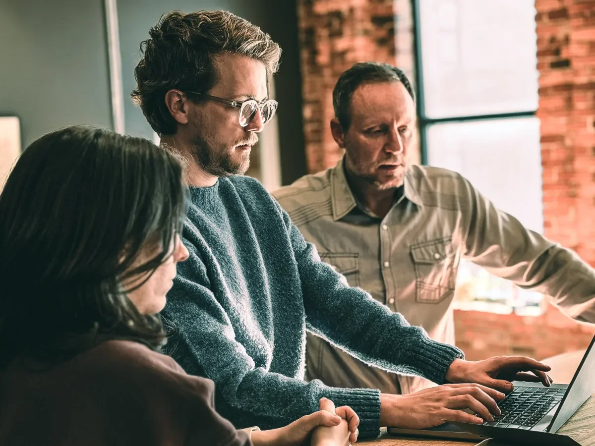 Team members collaborating