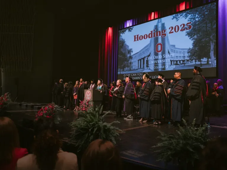 OSU Moritz Hooding Ceremony