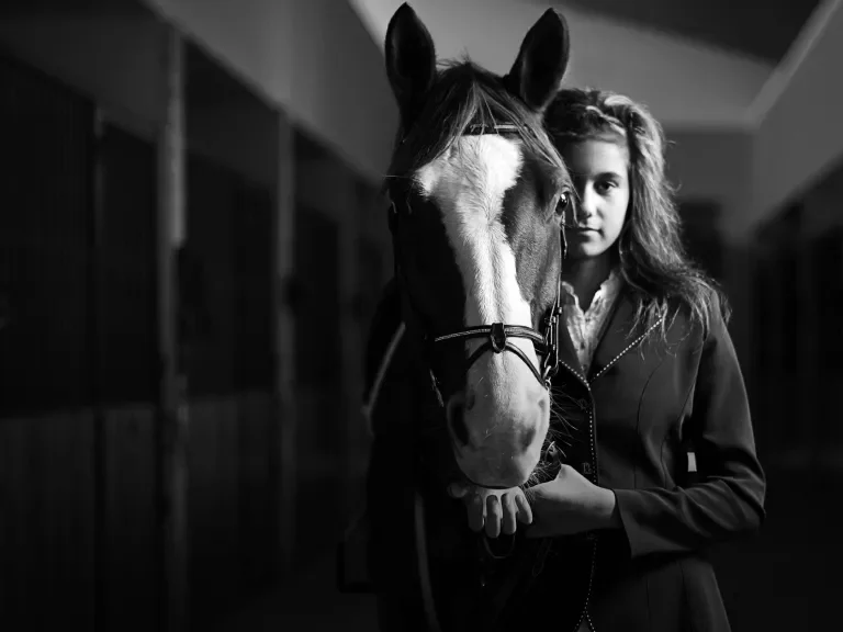 Tribute Equine Feed Horse and Woman