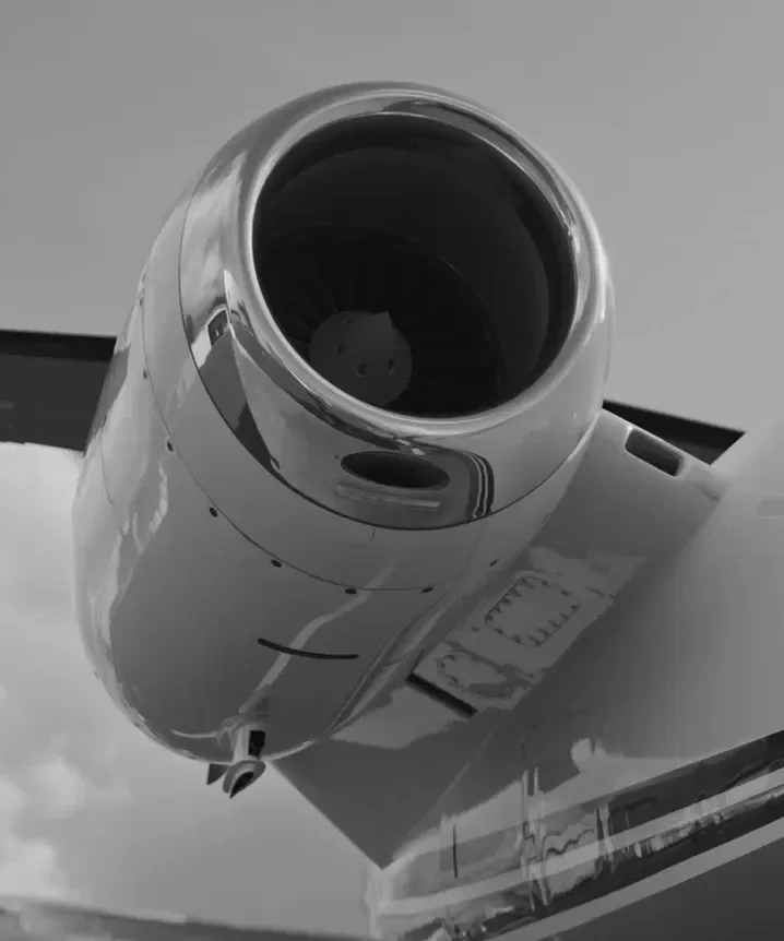 Engine of a Boeing 777-200ER against the sky