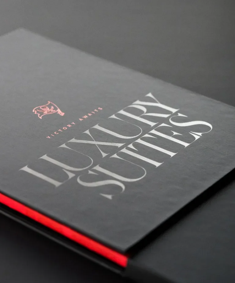Tampa Bay Buccaneers Luxury Suites Renewal Package Design